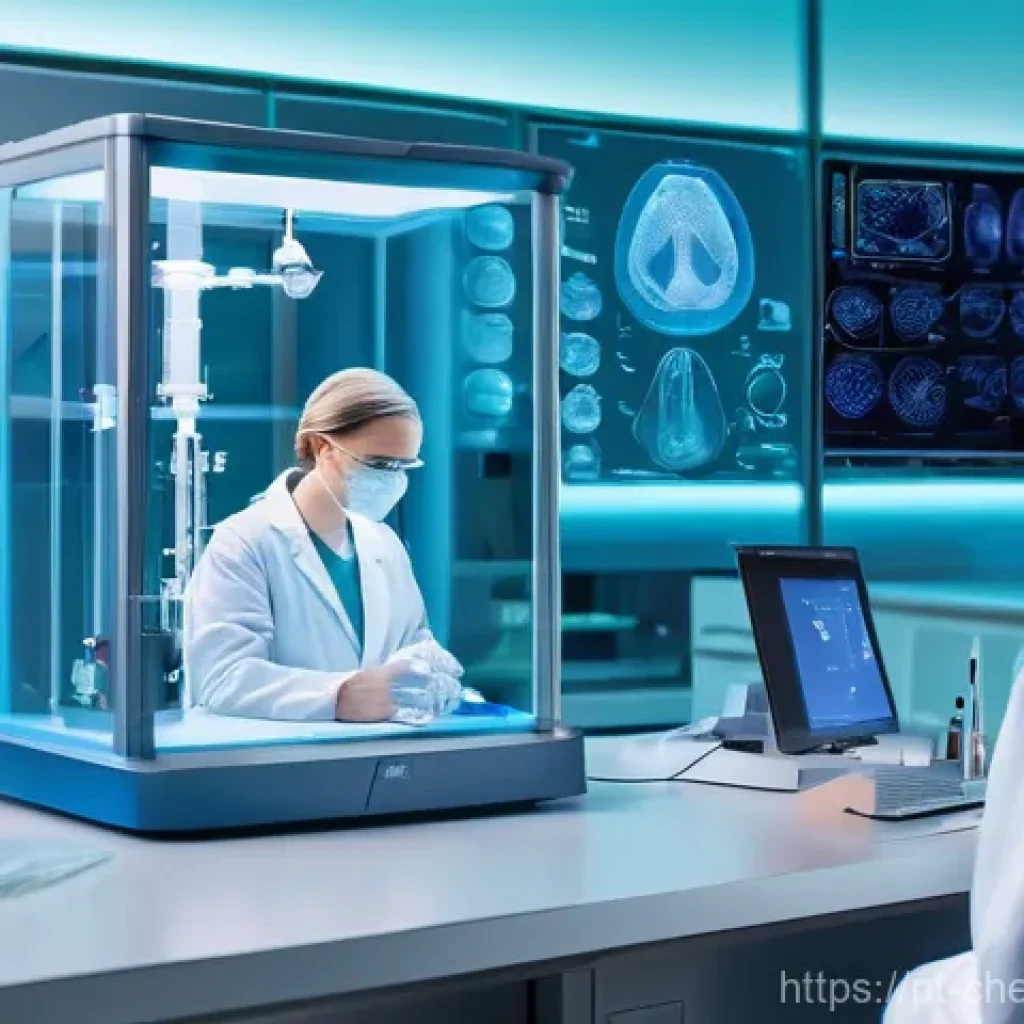 3D 프린팅과 화학공정 - **Prompt 1: Personalized Medical Advancement**
    "A clean, futuristic medical laboratory scene. In...