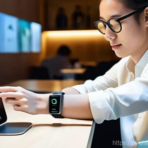 Home 21 유기전자재료 및 공정기술 - **Prompt for Flexible and Wearable Technology:**
"A young, casually dressed person (age 20-30s, ...