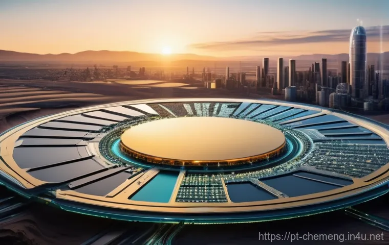 반도체 공정과 화학공학 - **Prompt:** "A panoramic shot illustrating the incredible journey of silicon from its natural source...