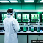 핵연료 및 원자력 화학공정 - A highly detailed scientific laboratory scene focusing on advanced nuclear fuel reprocessing technol...